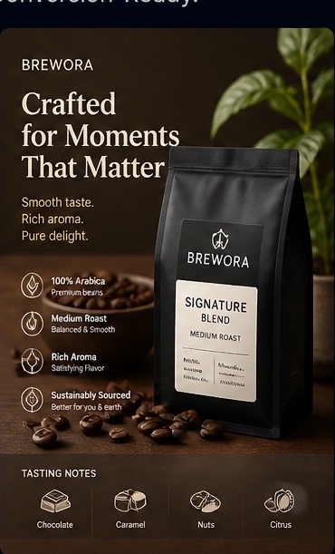 Coffee product sheet example